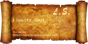 Lipsitz Saul névjegykártya